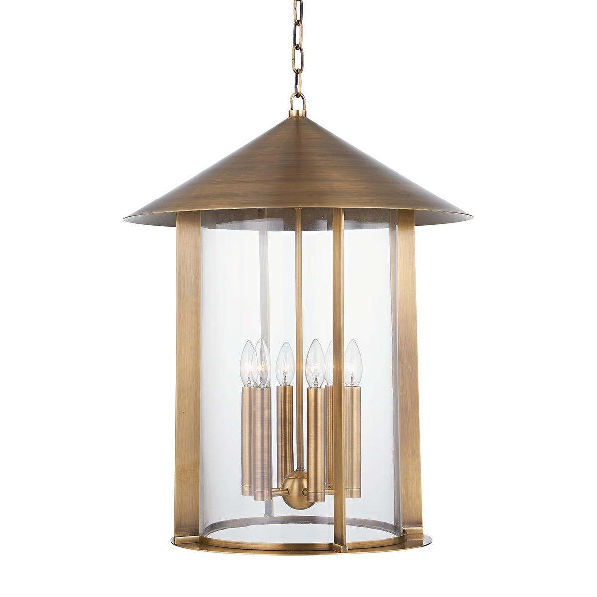 Troy Lighting Canada - F1922-PBR - Six Light Lantern - Long Beach - Patina Brass