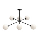 Alora Canada - CH549640MBOP - Six Light Chandelier - Cassia - Matte Black/Opal Matte Glass