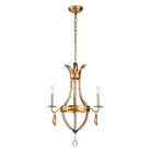 Lucas + McKearn - CH1036-3 - Three Light Chandelier - Monteleone - Gold Leaf W/Antique