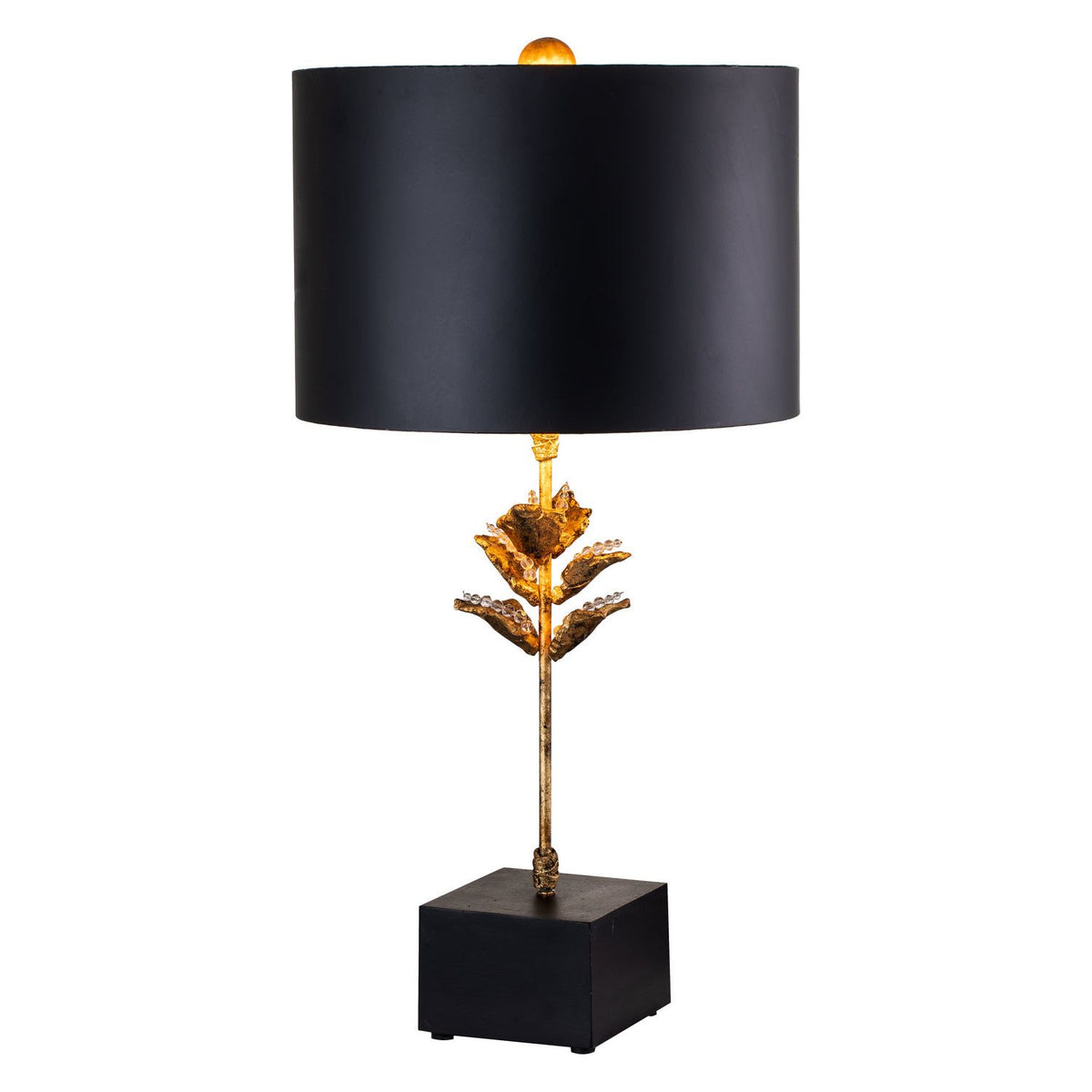 Lucas + McKearn - TA1170 - Two Light Table Lamp - Camilia - Antique Gold