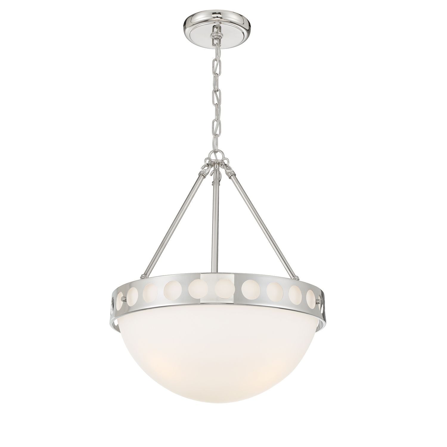 Crystorama - KIR-B8105-PN - Three Light Chandelier - Kirby - Polished Nickel