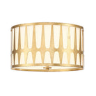 Crystorama - ROY-800-GA - Trois lumières Plafonnier - Royston - Or antique
