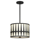 Crystorama - ROY-803-BK - Trois lumières Suspension - Royston - Noir