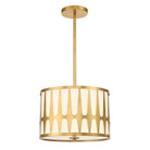 Crystorama - ROY-803-GA - Trois lumières Suspension - Royston - Or antique