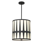 Crystorama - ROY-805-BK - Quatre lumières Suspension - Royston - Noir