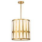 Crystorama - ROY-805-GA - Quatre lumières Suspension - Royston - Or antique