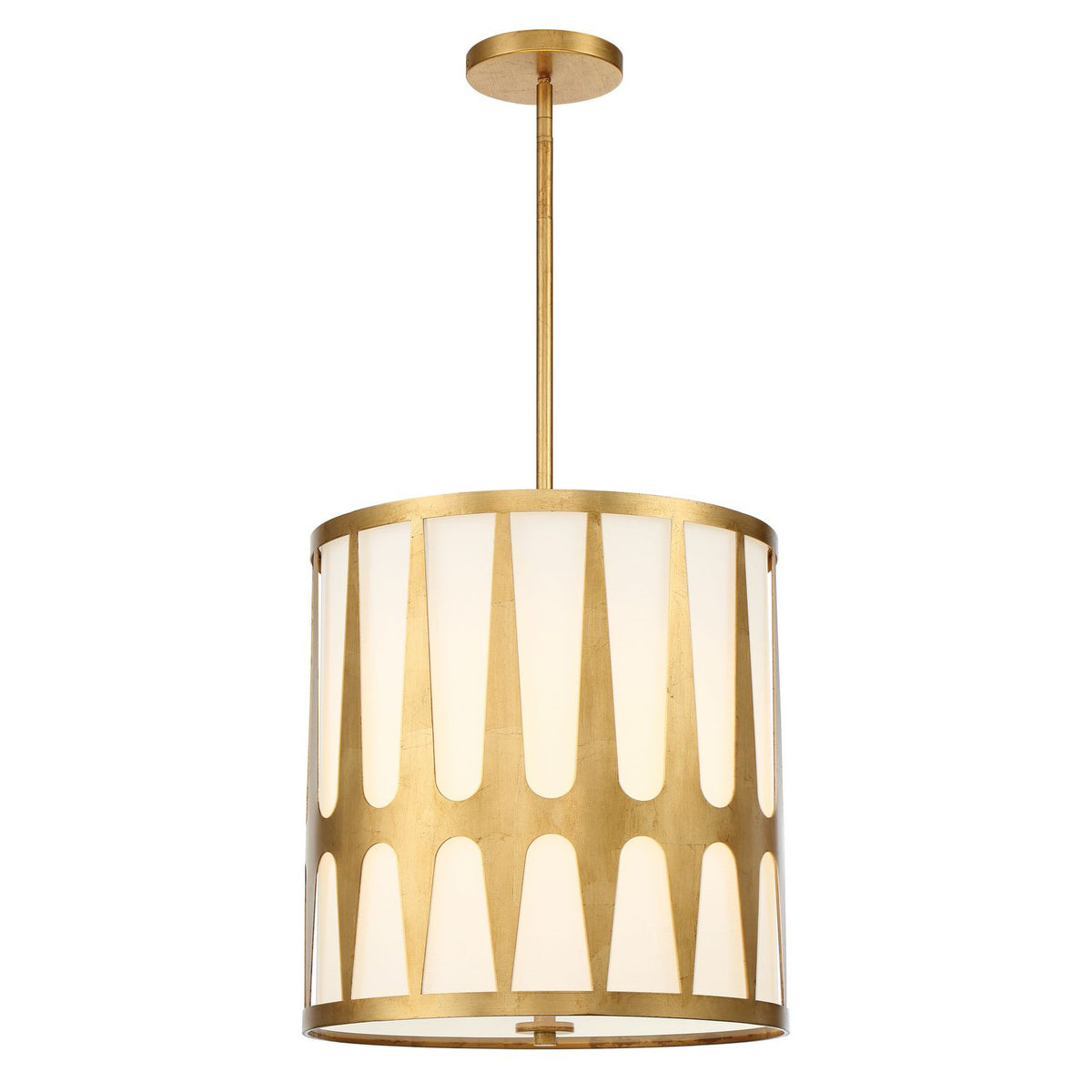 Crystorama - ROY-805-GA - Four Light Pendant - Royston - Antique Gold