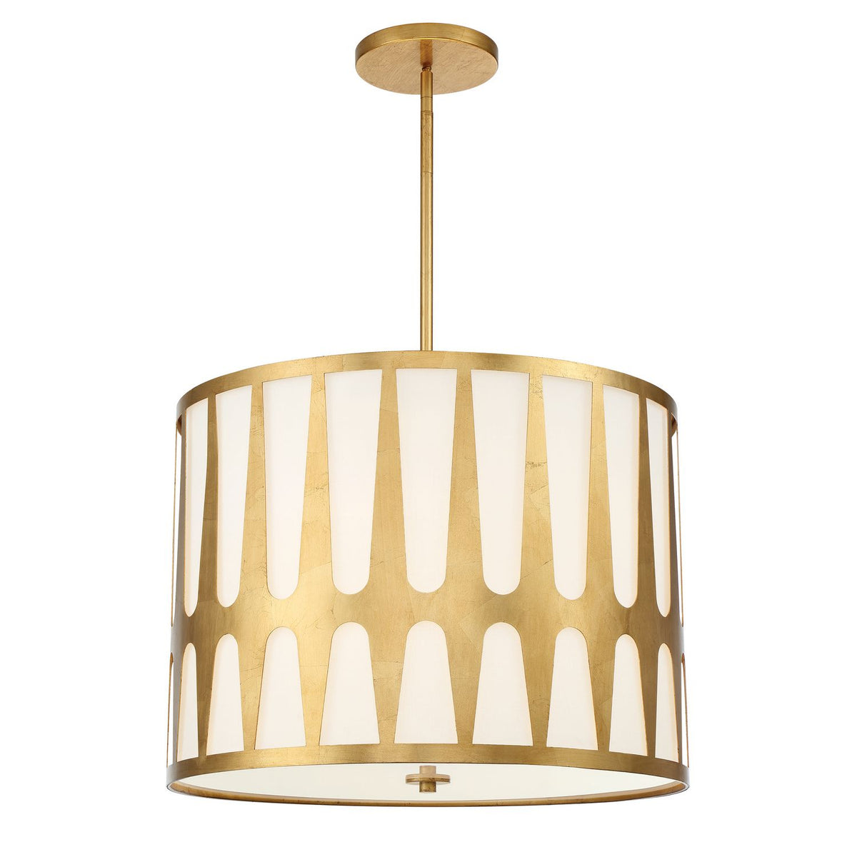 Crystorama - ROY-809-GA - Five Light Pendant - Royston - Antique Gold