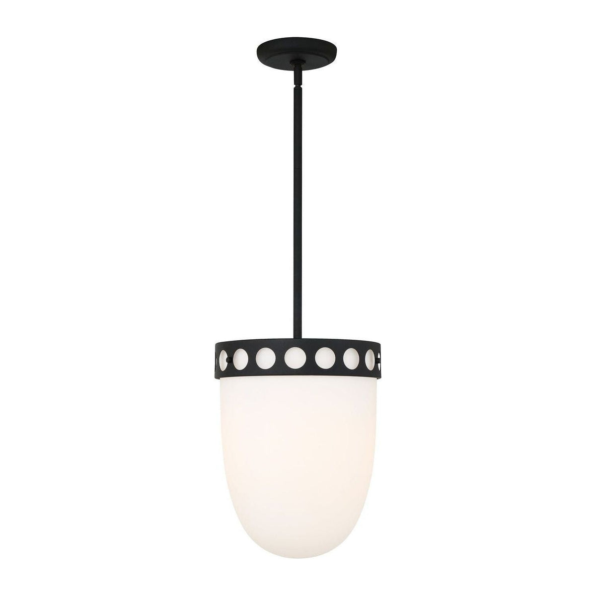 Crystorama - KIR-B8103-BF - Three Light Pendant - Kirby - Black Forged