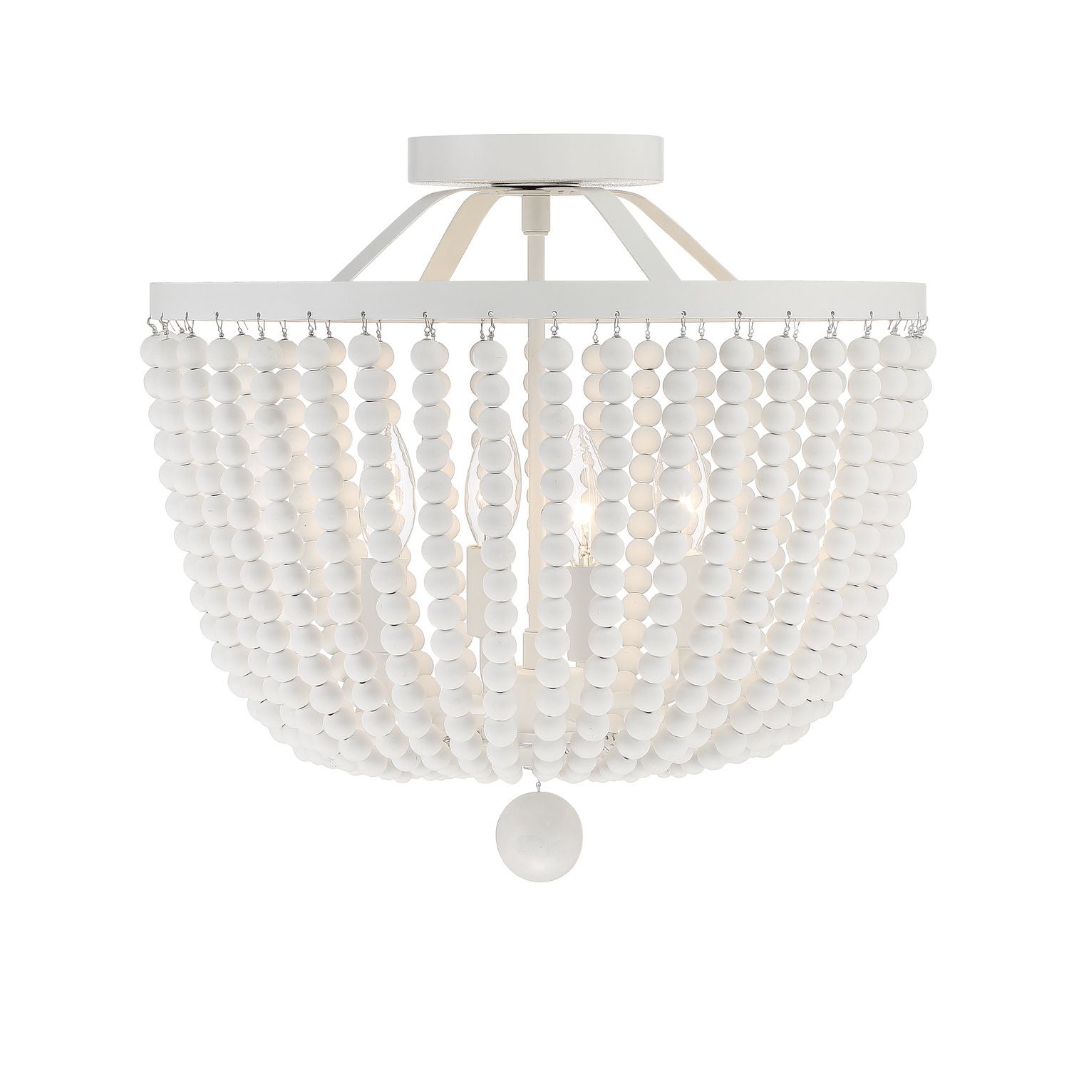 Crystorama - 604-MT_PLAFOND - Semi-luminaire à quatre lumières Plafonnier - Rylee - Blanc mat