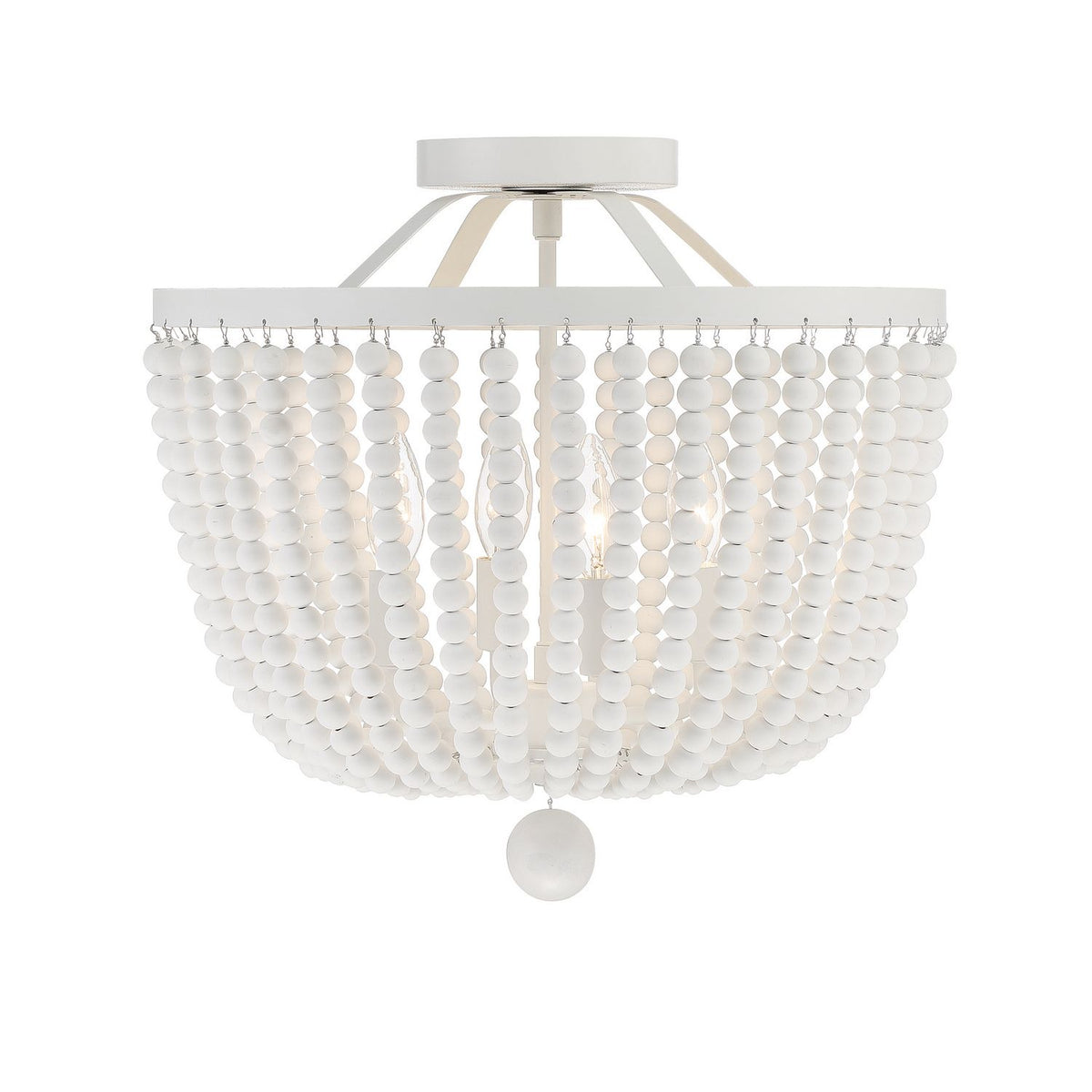Crystorama - 604-MT_CEILING - Four Light Semi Flush Mount - Rylee - Matte White