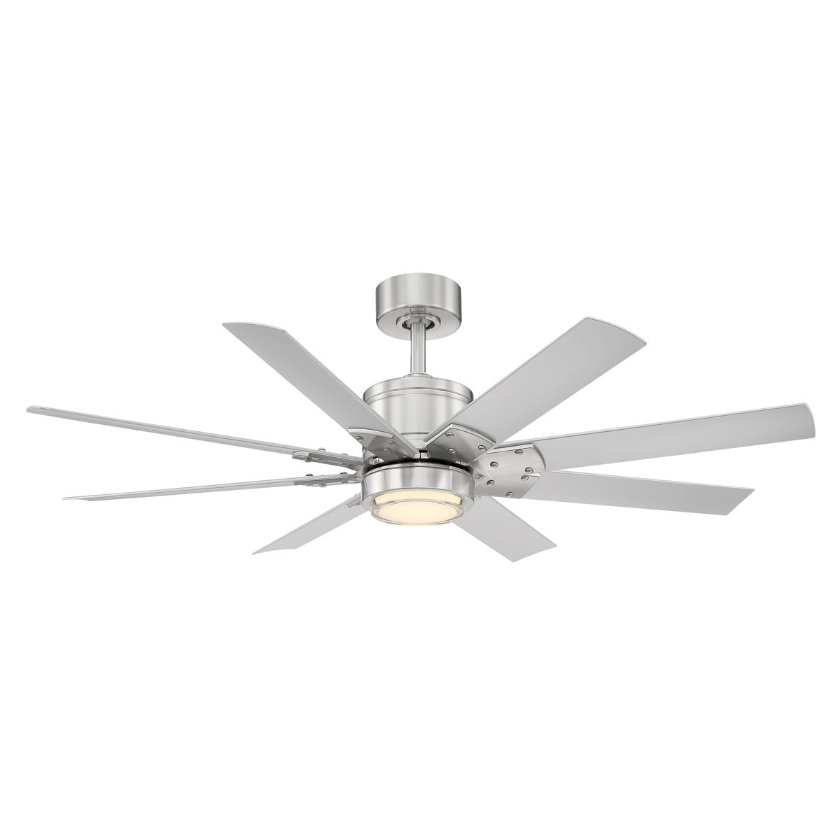 Modern Forms Fans Canada - FR-W2001-52L27BNTT - 52"Ceiling Fan - Renegade - Brushed Nickel/Titanium Silver