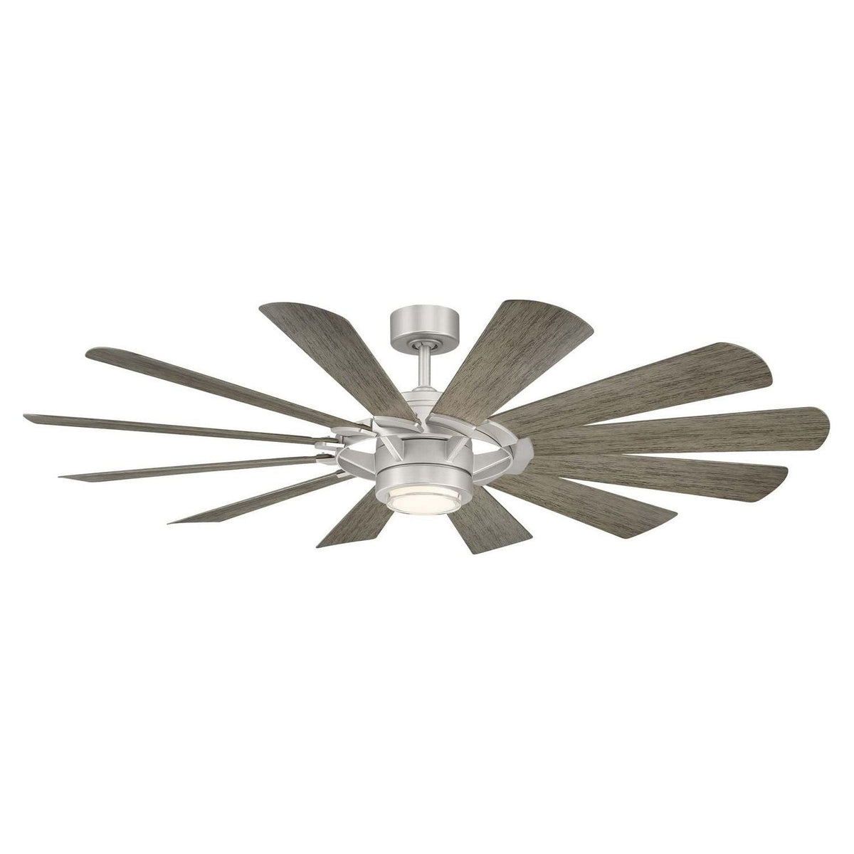 Modern Forms Fans Canada - FR-W2201-65L-ST/WW - 65"Ceiling Fan - Wynd Mill - Steel/Weathered Wood