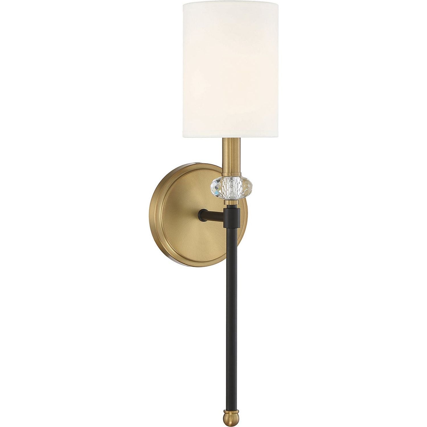 Savoy House - 9-1888-1-143 - One Light Wall Sconce - Tivoli - Matte Black with Warm Brass Accents