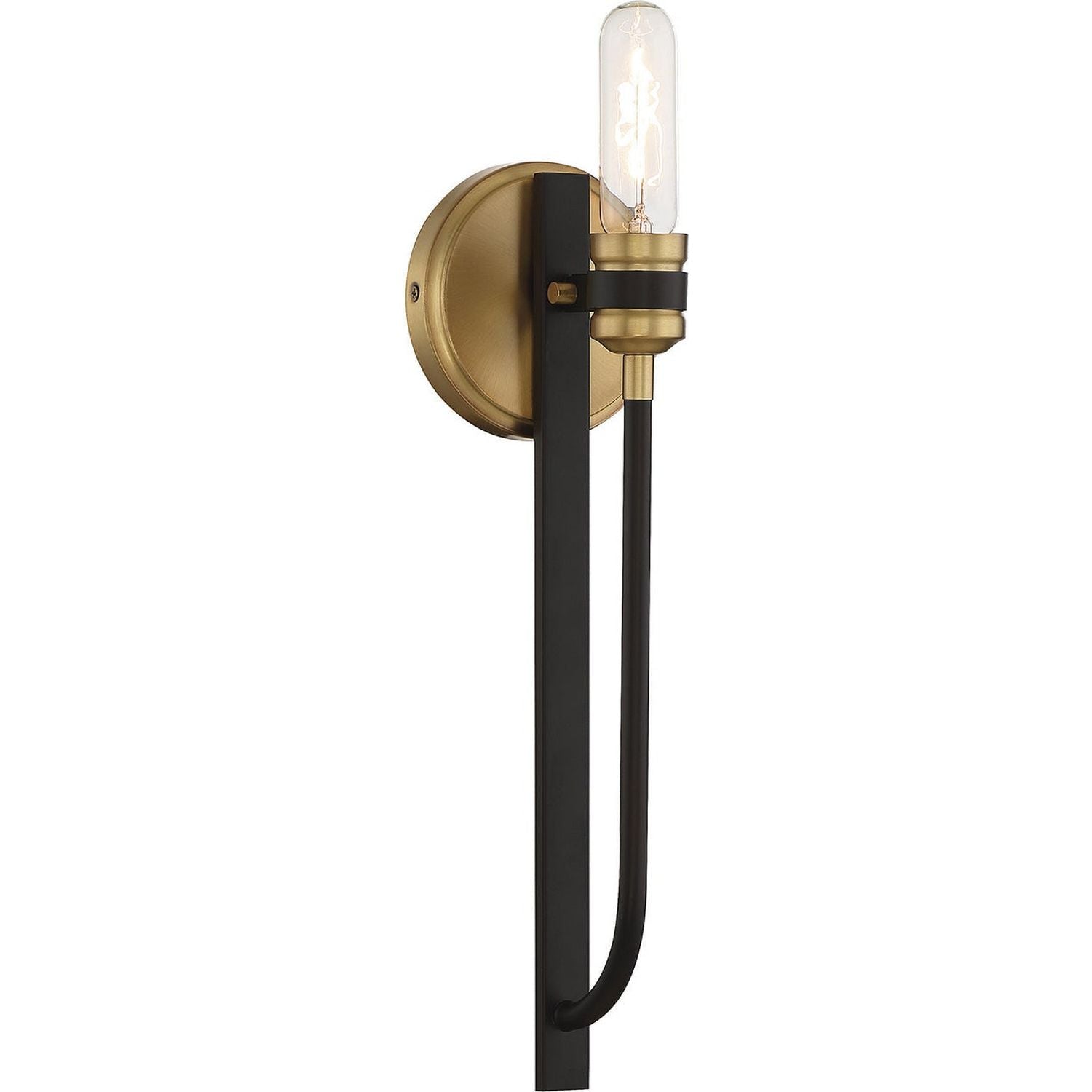Savoy House - 9-1918-1-77 - One Light Wall Sconce - Kenyon - Bronze with Brass Accents