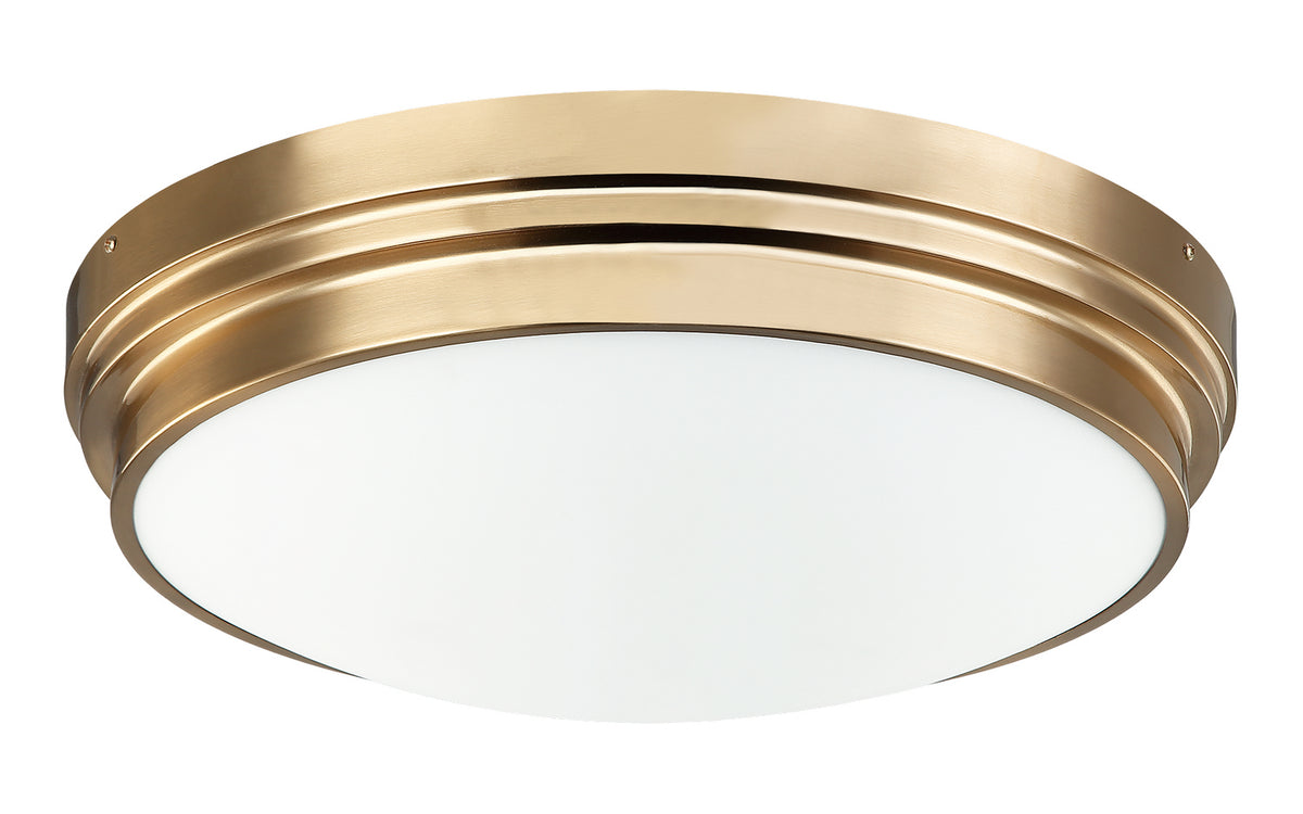 Matteo Canada - X46403AG - Three Light Ceiling Mount - Fresh Colonial - Aged Gold Brass