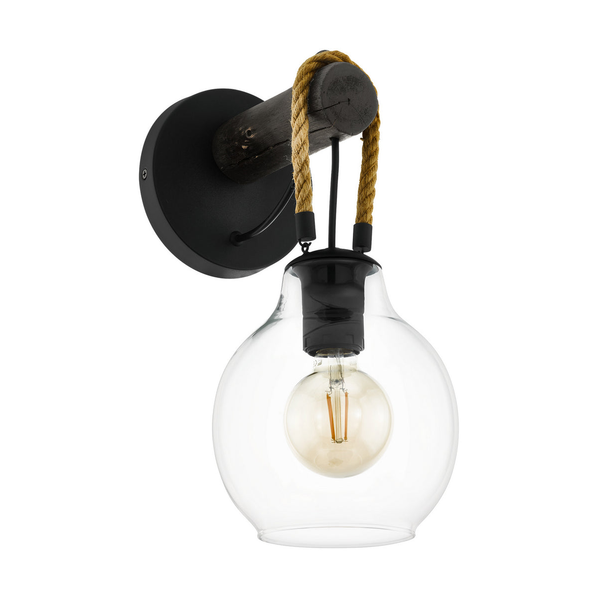 Eglo Canada - 43619A - Une lampe Murale - Rodage - Noir structuré