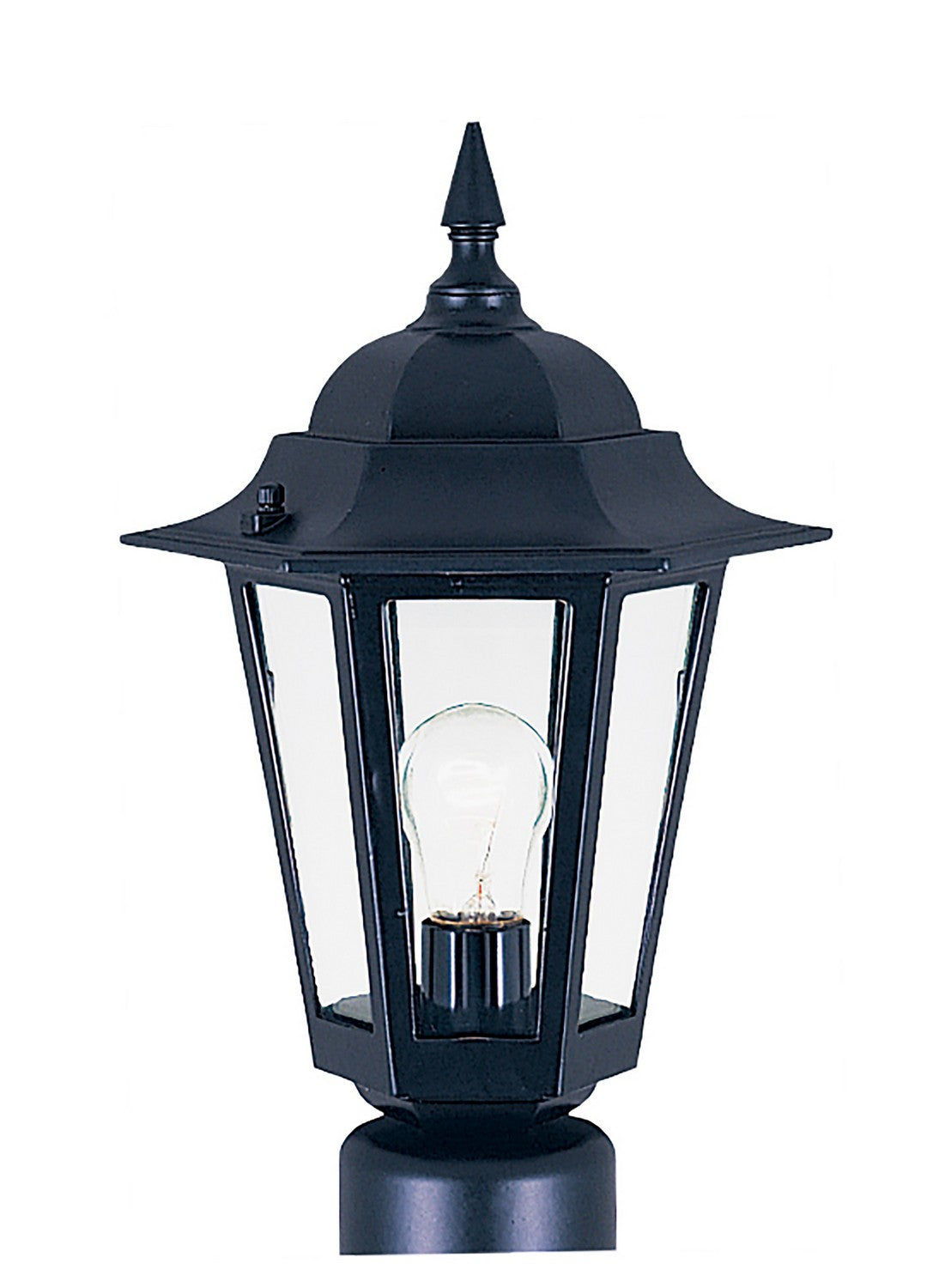 Lanterne sur poteau/poteau d'extérieur Maxim Lighting 3001CLBK Builder Cast, noire