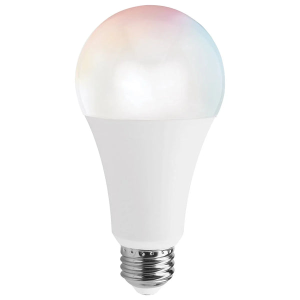 Étoile de mer WiFi - 13 watts - A21 DEL - RVB et blanc réglable - Étoile de mer IOT - Base moyenne - Angle de faisceau 220 - 120 volts - 1100 lumens