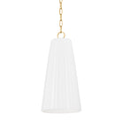 Montreal Lighting & Hardware 1617-AGB/CGW Treman One Light Pendant