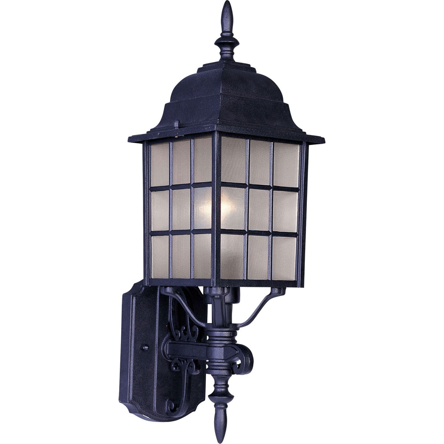 Maxim - 1050BK - One Light Outdoor Wall Lantern - North Church - Black