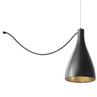 Pablo Designs - SWEL STR SNG NRW BLK/BRA - LED Pendant - Swell - Black/ Brass