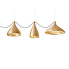 Pablo Designs - SWEL STR XL MIX BRA/BRA - LED Chandelier - Swell - Brass/ Brass