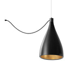 Pablo Designs - SWEL STR XL SNG NRW BLK/BRA - LED Chandelier - Swell - Black/ Brass