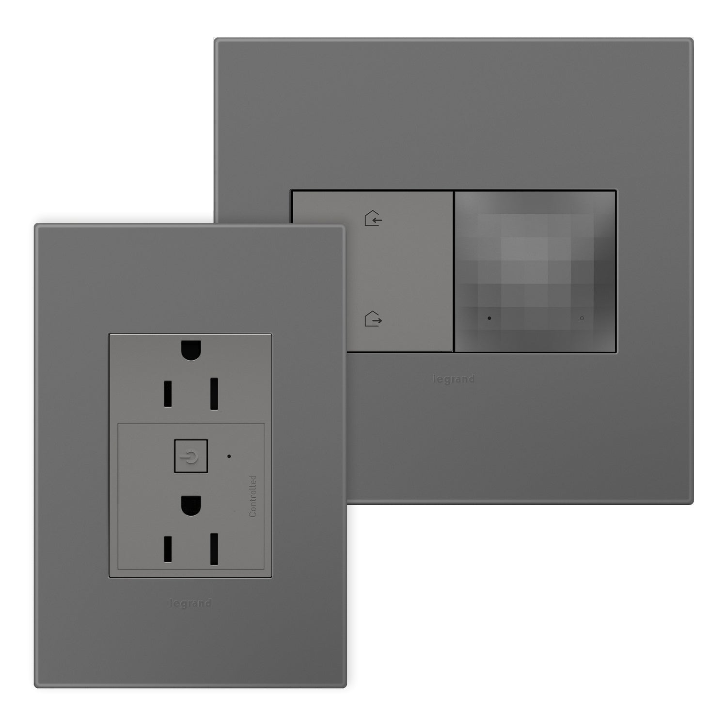 Legrand Canada - WNAH15KITM1 - Outlet Kit With H/A Switch - Magnesium
