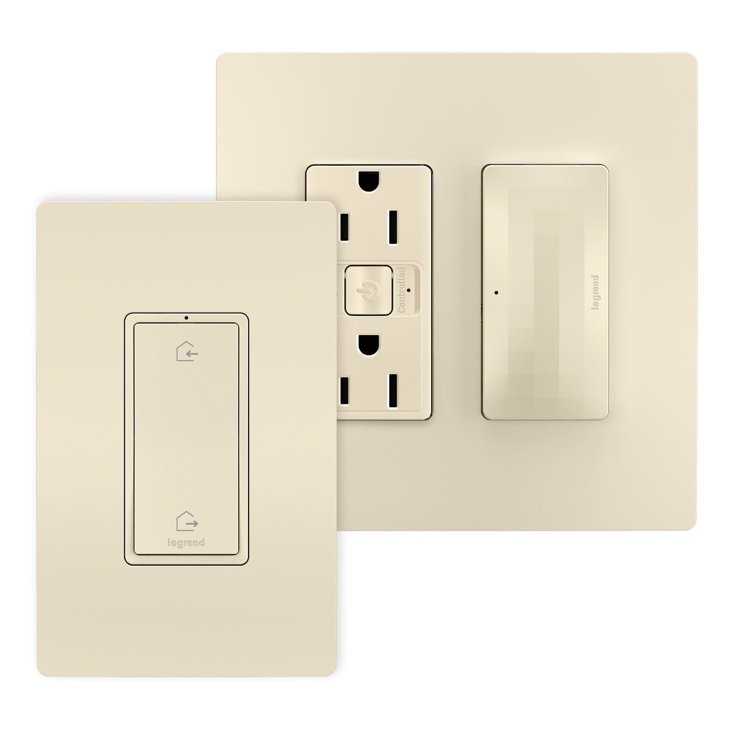 Legrand Canada - WNRH15KITLA - Outlet Kit With H/A Switch - Light Almond