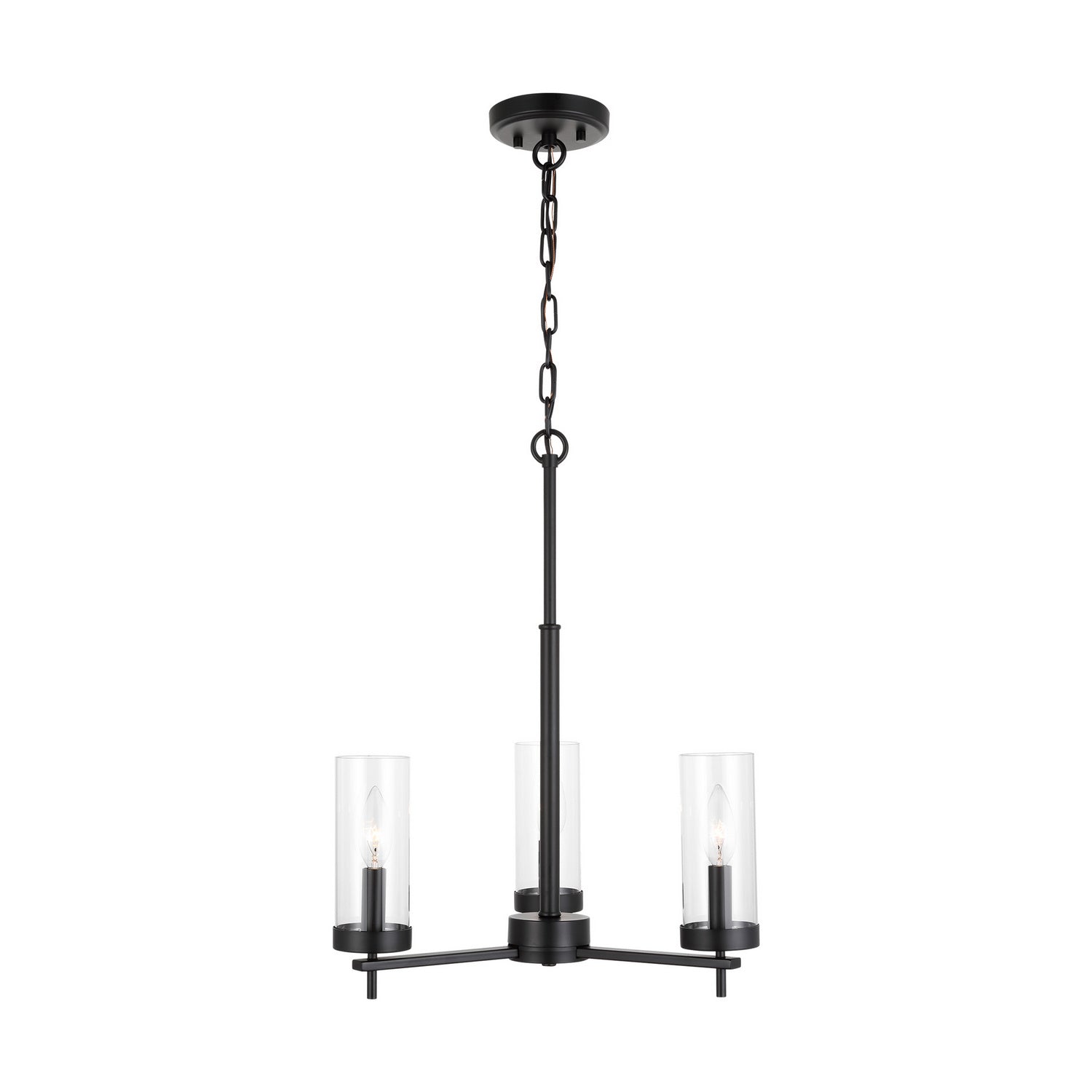 Visual Comfort Studio Canada - 3190303-112 - Three Light Chandelier - Zire - Midnight Black