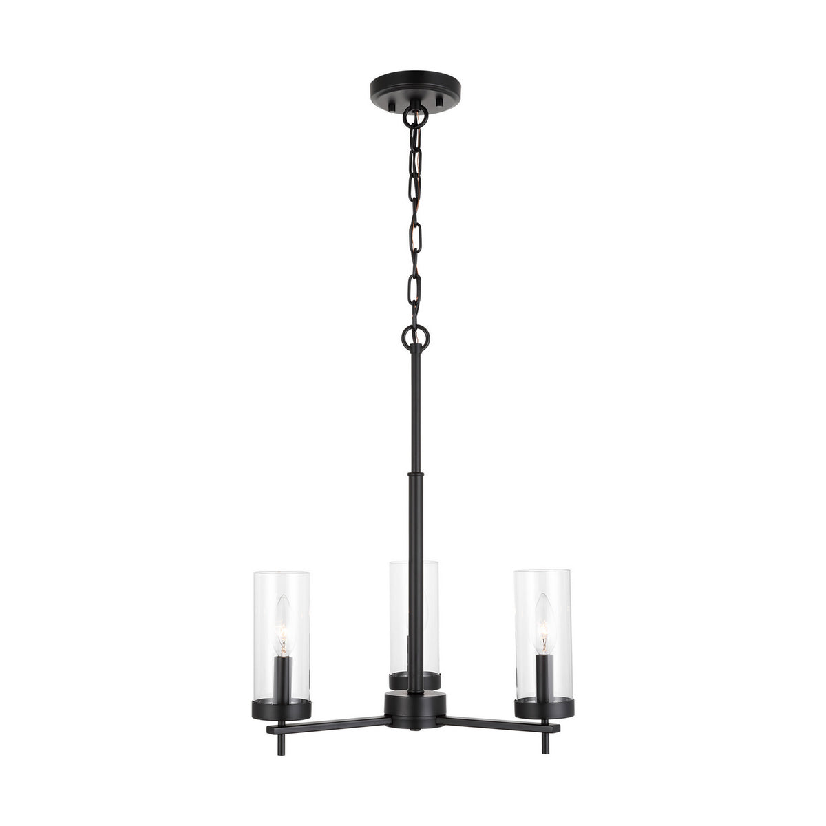 Visual Comfort Studio Canada - 3190303EN-112 - Three Light Chandelier - Zire - Midnight Black