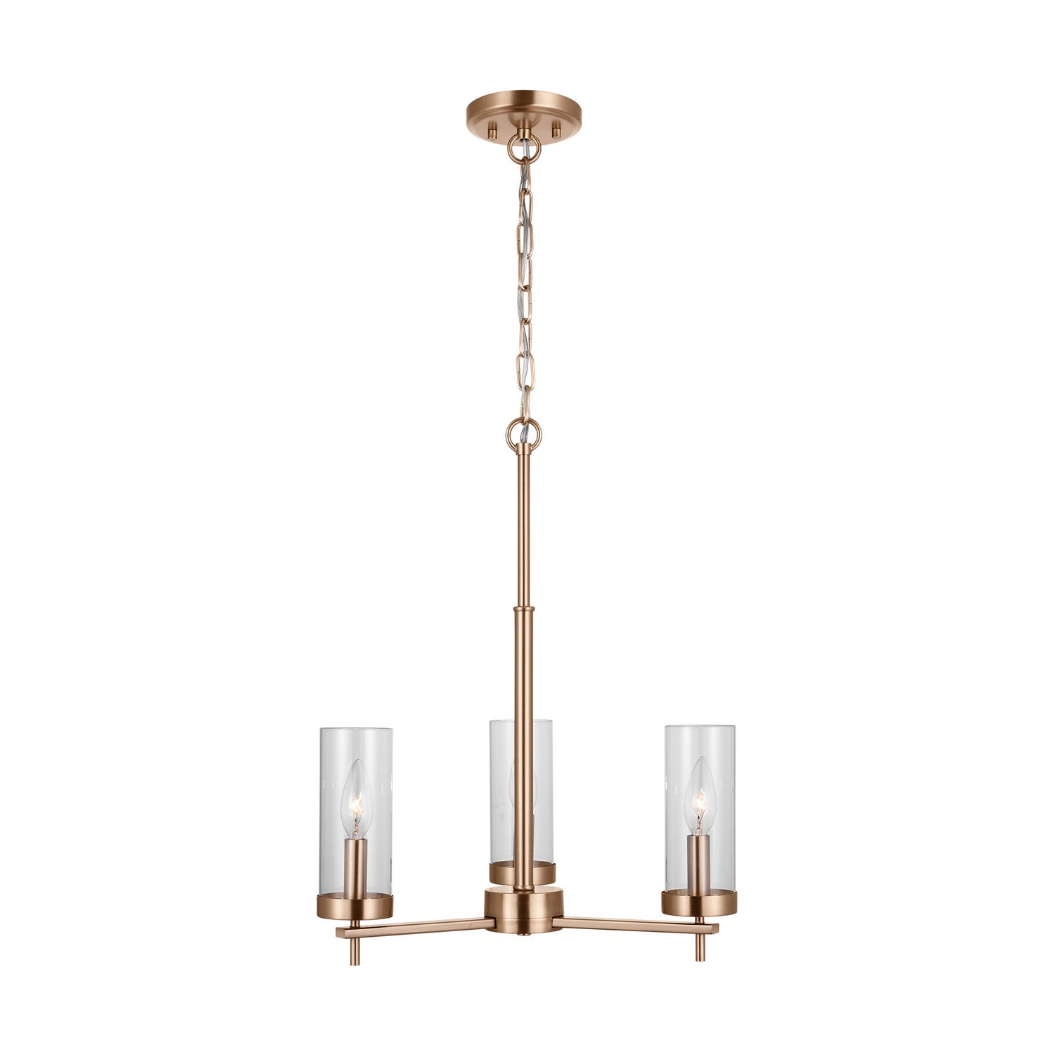 Visual Comfort Studio Canada - 3190303EN-848 - Three Light Chandelier - Zire - Satin Brass