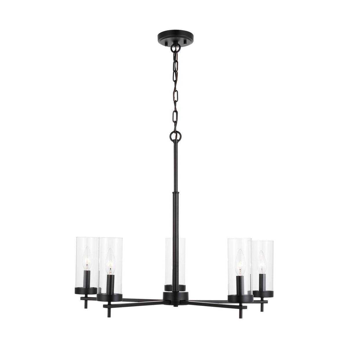 Visual Comfort Studio Canada - 3190305-112 - Five Light Chandelier - Zire - Midnight Black