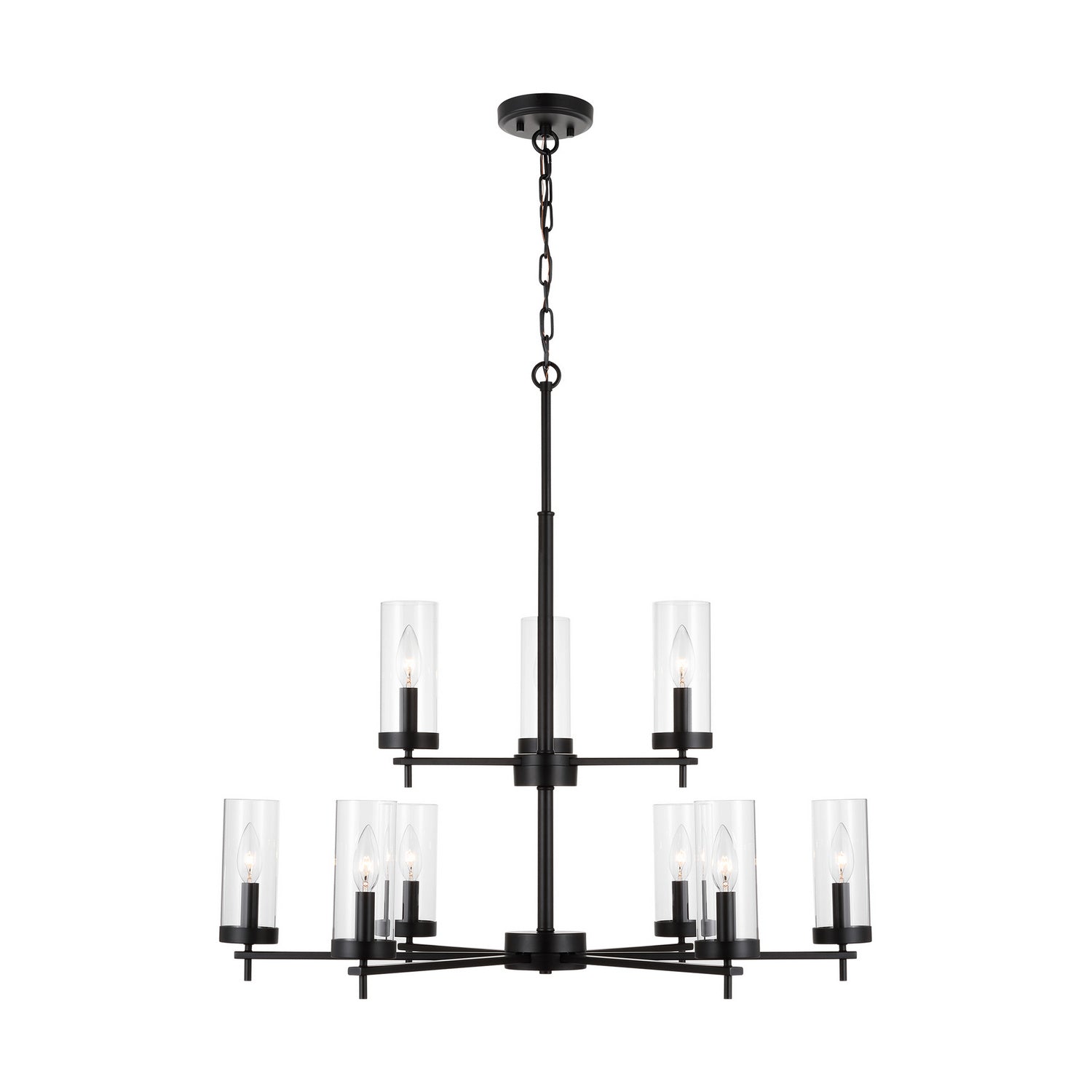 Visual Comfort Studio Canada - 3190309EN-112 - Nine Light Chandelier - Zire - Midnight Black