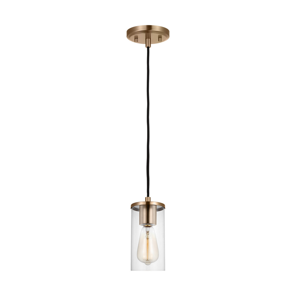 Visual Comfort Studio Canada - 6190301-848 - One Light Mini-Pendant - Zire - Satin Brass
