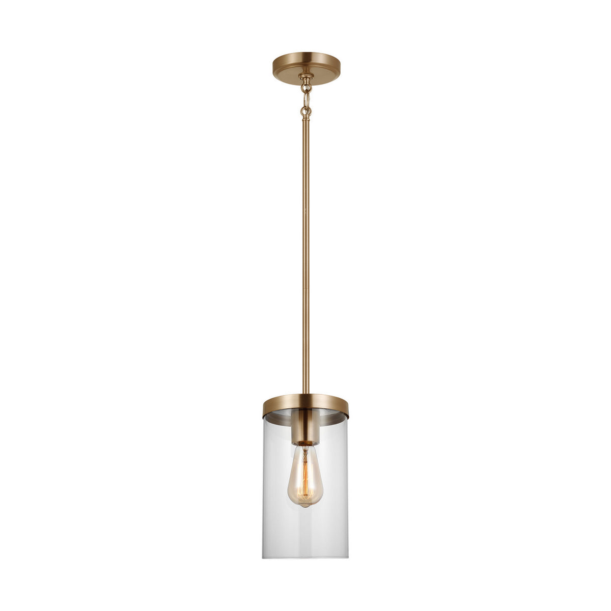 Visual Comfort Studio Canada - 6590301-848 - One Light Pendant - Zire - Satin Brass