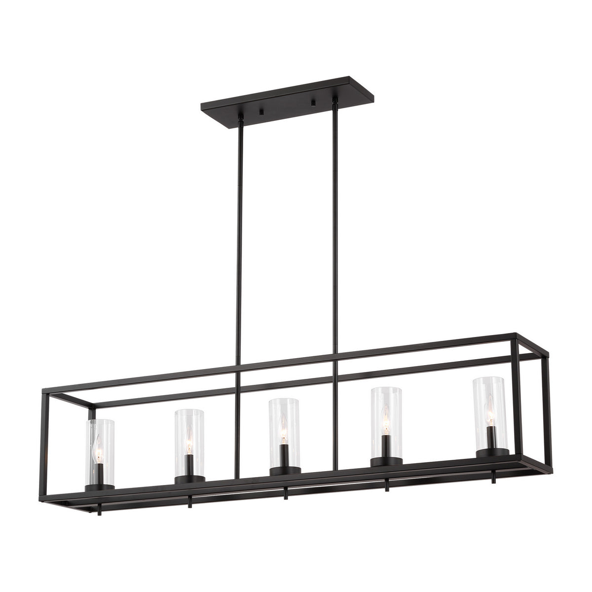 Visual Comfort Studio Canada - 6690305EN-112 - Five Light Island Pendant - Zire - Midnight Black