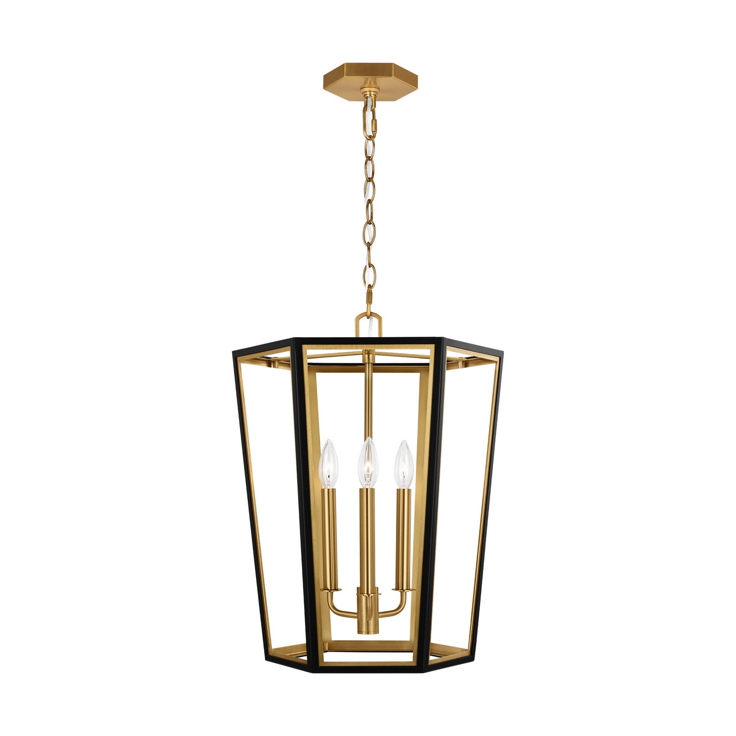 Visual Comfort Studio Canada - AC1083MBKBBS - Three Light Lantern - Curt - Midnight Black