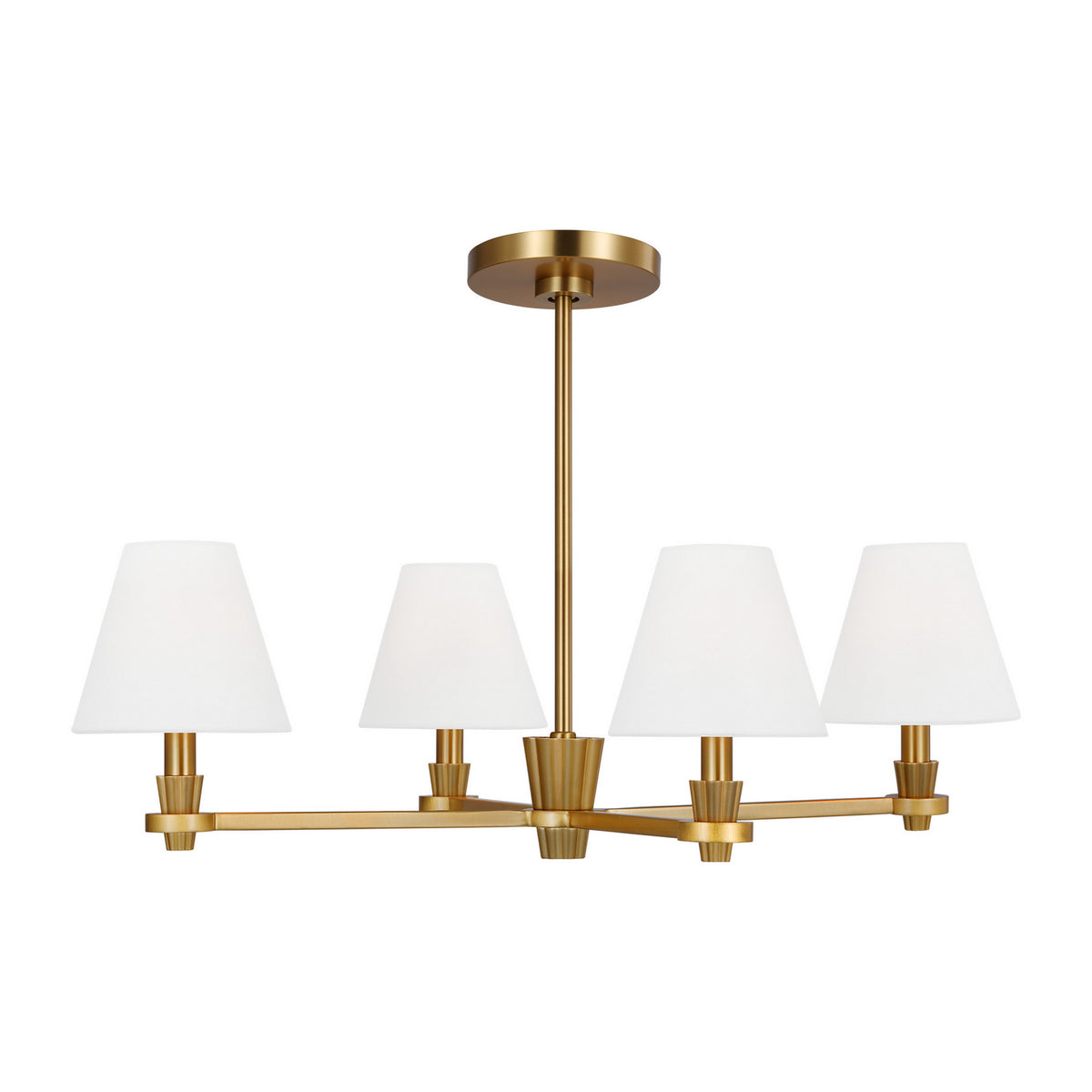 Visual Comfort Studio Canada - AC1114BBS - Four Light Chandelier - Paisley - Burnished Brass