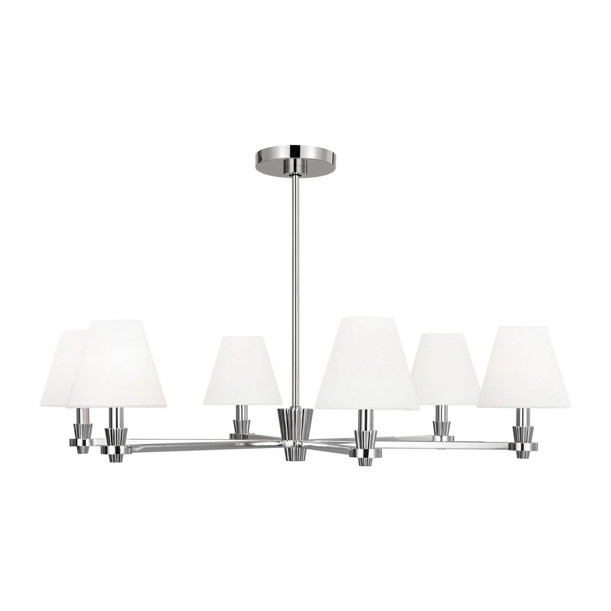 Visual Comfort Studio Canada - AC1126PN - Six Light Chandelier - Paisley - Polished Nickel