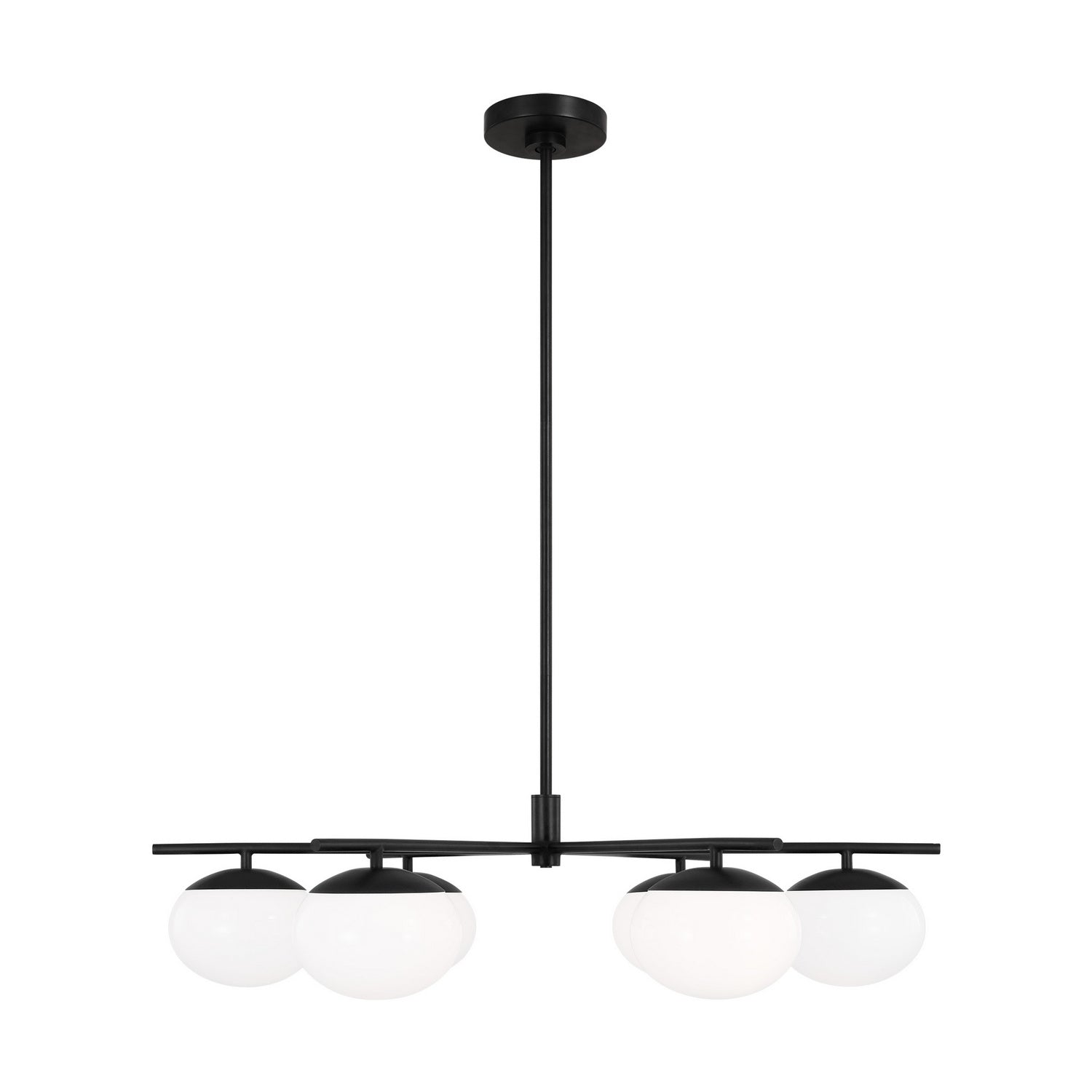 Visual Comfort Studio Canada - EC1246AI - Six Light Chandelier - Lune - Aged Iron