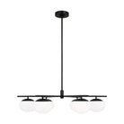 Visual Comfort Studio Canada - EC1246AI - Six Light Chandelier - Lune - Aged Iron
