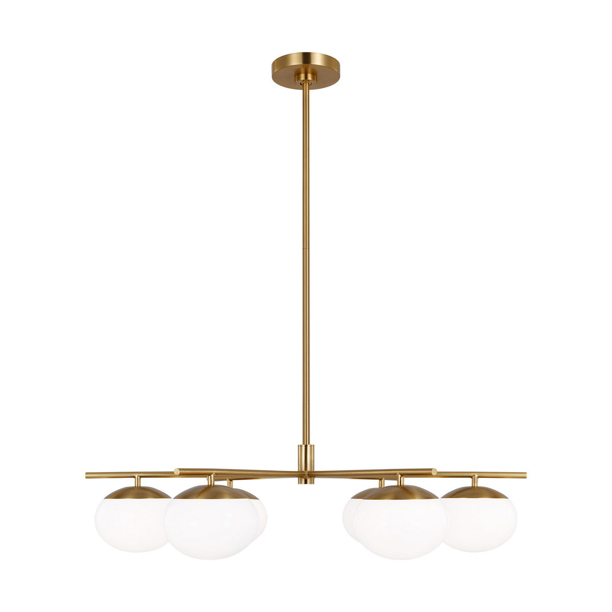 Visual Comfort Studio Canada - EC1246BBS - Six Light Chandelier - Lune - Burnished Brass