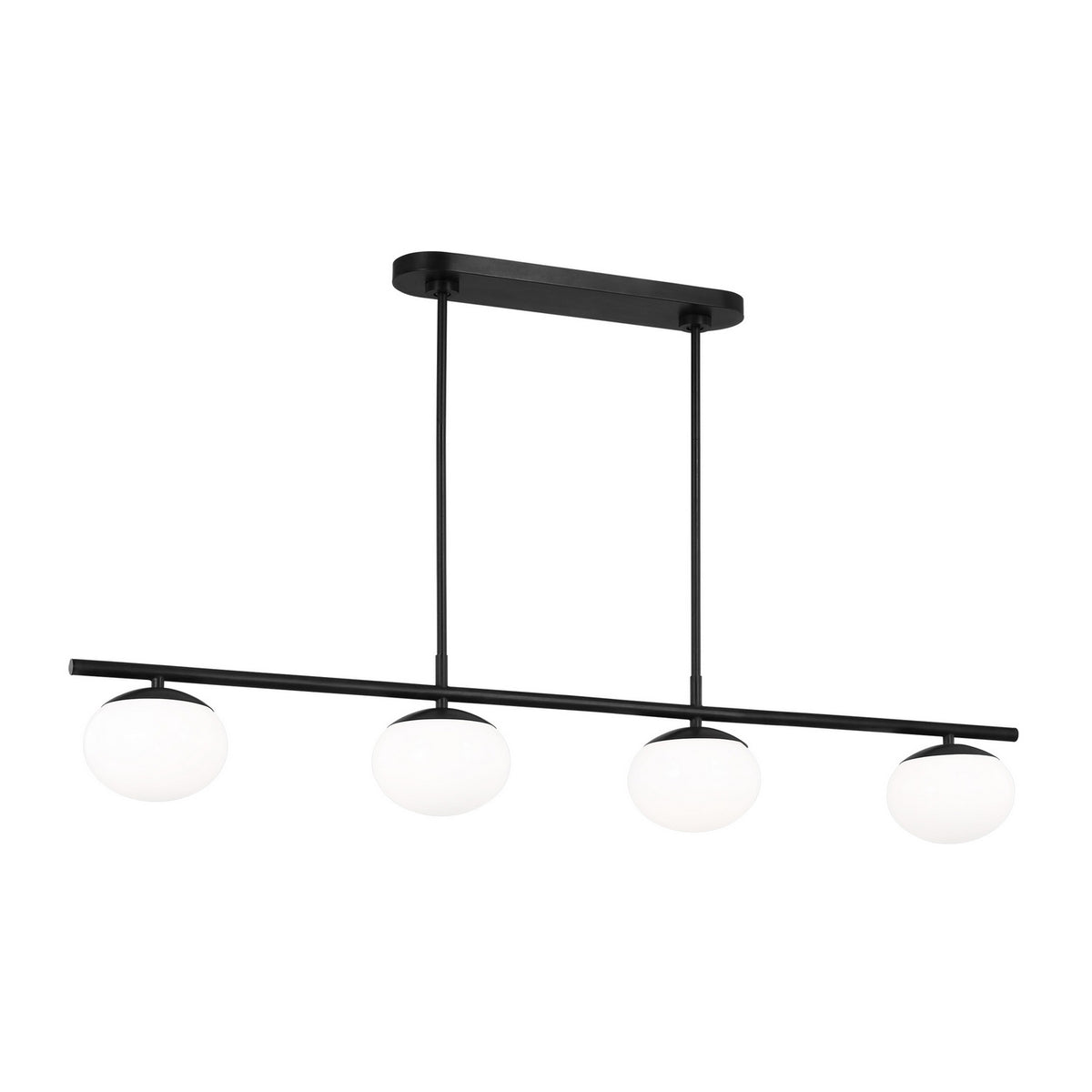 Visual Comfort Studio Canada - EC1264AI - Four Light Linear Chandelier - Lune - Aged Iron