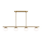 Visual Comfort Studio Canada - EC1264BBS - Four Light Linear Chandelier - Lune - Burnished Brass