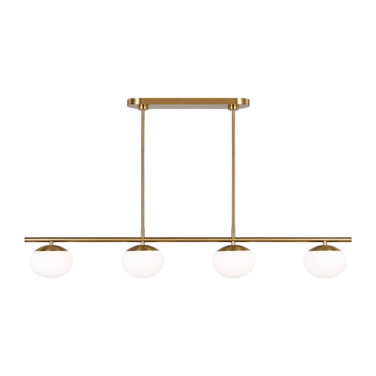 Visual Comfort Studio Canada - EC1264BBS - Four Light Linear Chandelier - Lune - Burnished Brass