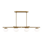Visual Comfort Studio Canada - EC1276BBS - Six Light Linear Chandelier - Lune - Burnished Brass