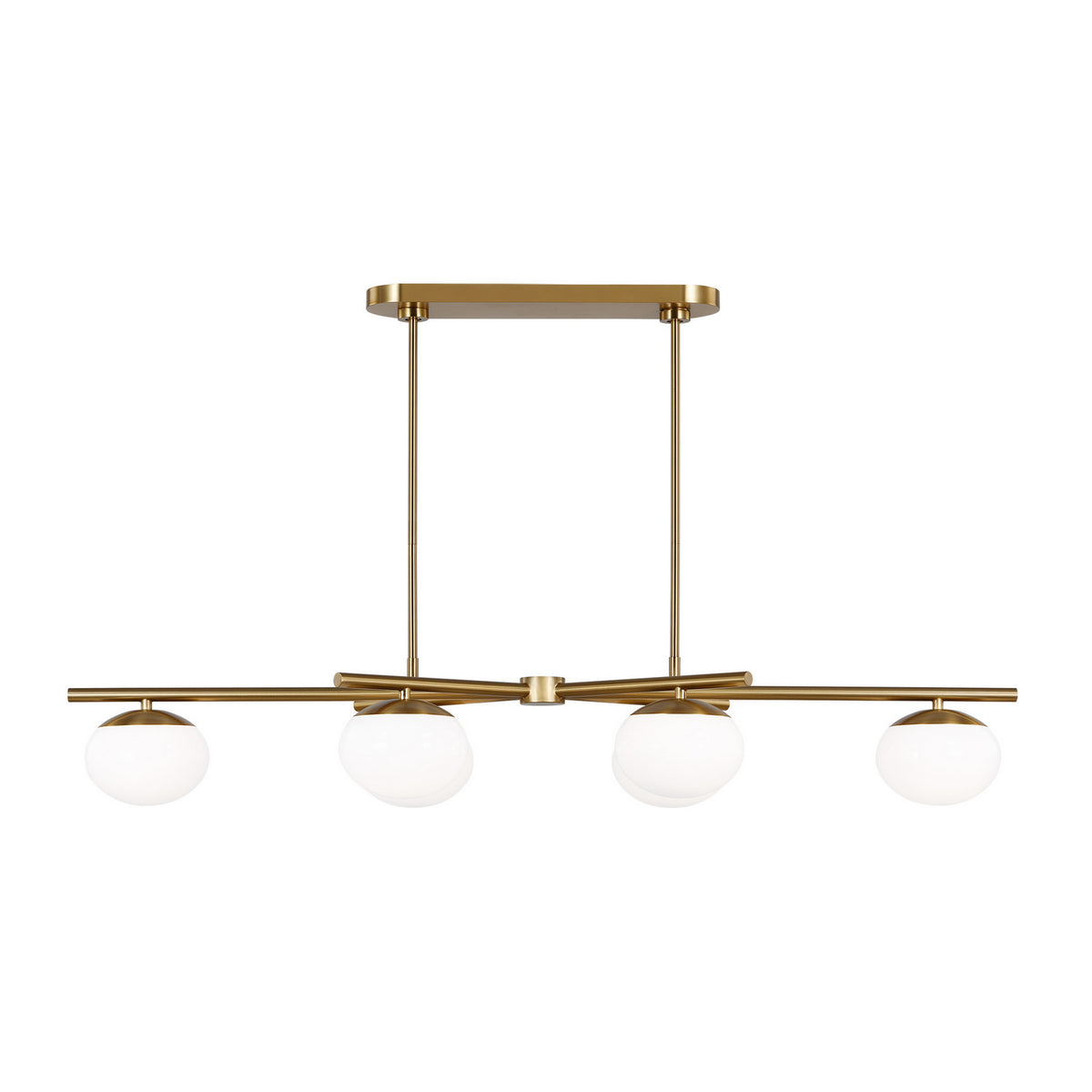 Visual Comfort Studio Canada - EC1276BBS - Six Light Linear Chandelier - Lune - Burnished Brass