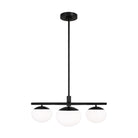 Visual Comfort Studio Canada - EF1063AI - Three Light Semi Flush Mount - Lune - Aged Iron